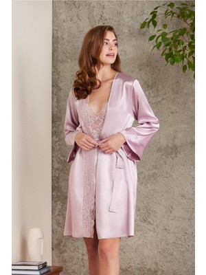 Pierre Cardin Saten Dörtlü Gelin Çeyiz Seti Rose 7015