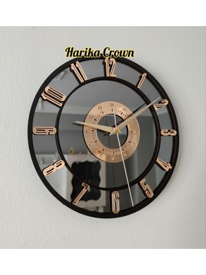 PremiumPort 50 cm Büyük Modern Aynalı Duvar Saati, Şıklık ve Işlevsellik Sunar