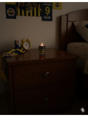 MumKusag Fenerbahçe Tasarım Cam Bardak Mum