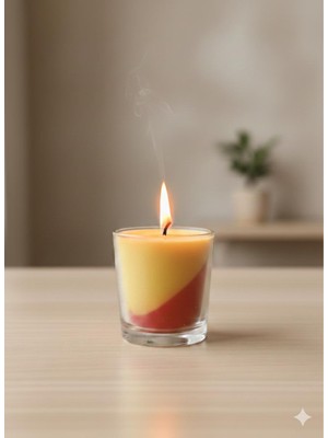 MumKusag Galatasay Tasarım Kokulu Cam Bardak Mum