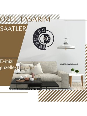 PremiumPort Şık Siyah Sessiz Duvar Saati, Zarif Tasarım ve Uzun Ömürlü Kullanım