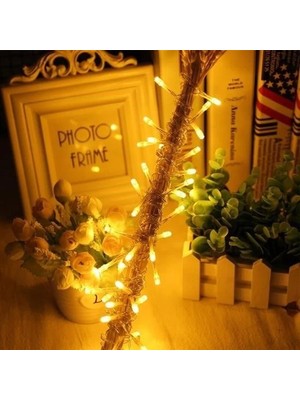 Eco Lounge 10 Metre 100 Ledli 8 Fonksiyonlu Dekoratif Lambader Sarı Lamba