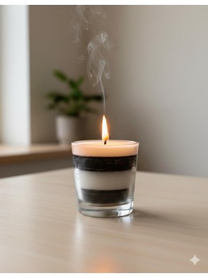 MumKusag Beşiktaş Tasarım Cam Bardak Mum