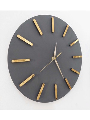 PremiumPort Şık Katmanlı Pleksili Ahşap Duvar Saati, Oturma, Mutfak ve Çocuk Odası Için