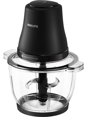 Philips HR1502/00 4 Bıçaklı Doğrayıcı 3000 Serisi Siyah Plastik Hazneli 500 W Güç ve PowerChop Teknolojisi