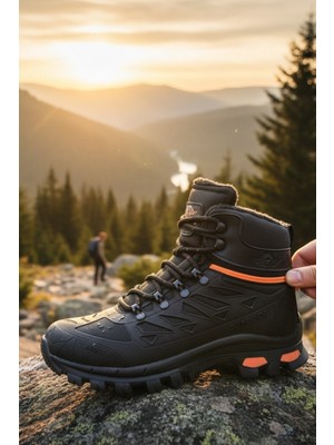 Enoch Erkek Su Geçirmez Kürklü Waterproof Outdoor Trekking ve Dağcı Botu