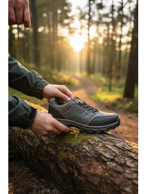 Enoch Erkek Siyah Waterproof Outdoor Dağ Yürüyüş ve Trekking Ayakkabısı