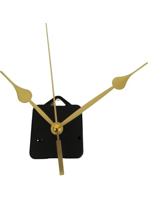 PremiumPort Toptan Saat Mekanizması, Duvar Saati Motoru, 25 Adet, 16 mm Şaft, Metal Akrep Yelkovan Saniye