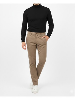 Erkek Slimfit Dar Kesim Lycra Chino Pantolon