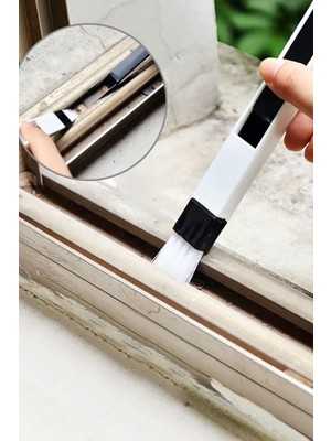 Gampus Pratik Klavye ve Pencere Oluğu Temizleme Fırçası Mini Kürekli Çok Amaçlı Temizlik Fırçası