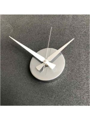 PremiumPort Gümüş Renk Saat Motor Akrep ve Yelkovan Detaylı Tasarım