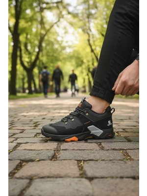 Enoch Erkek Siyah Su Geçirmez Outdoor Trekking ve Dağ Yürüyüş Ayakkabısı