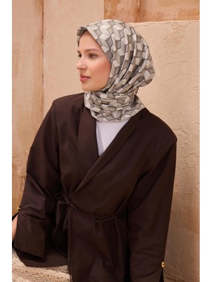 Belli Twill Ipek Eşarp - 4112-01 Taş