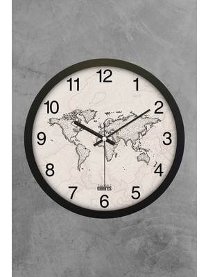 PremiumPort 30 cm Şık ve Sessiz Mekanizma Gerçek Cam Duvar Saati