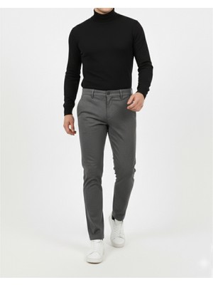 Erkek Slimfit Dar Kesim Lycra Chino Pantolon