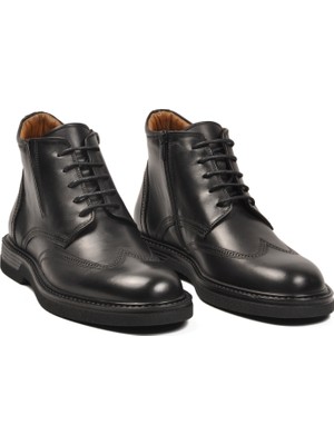 Ayakmod 2903 Içi Dışı Hakiki Deri Siyah Erkek Bot