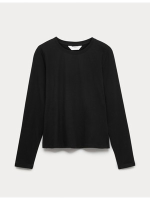 Marks & Spencer Pamuklu Uzun Kollu Pijama Üstü