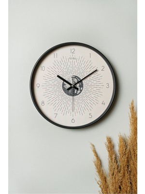 PremiumPort Modern 30 cm Gerçek Cam Duvar Saati, Sessiz Mekanizma, Şık Tasarım