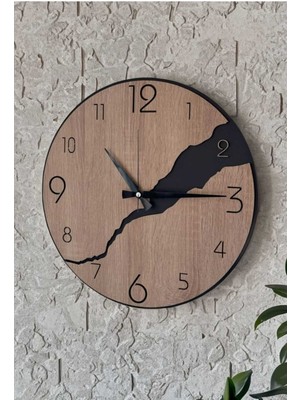 PremiumPort Şık Mdf Duvar Saati, Salon, Oda ve Iş Yeri Dekoru Için Tasarım