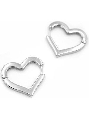 Vexor Kalp Küpe - Gümüş