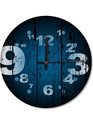 PremiumPort 50 cm Çapında Şık ve Doğal Görünümlü Dekoratif Ahşap Duvar Saati