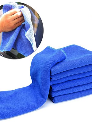 Gampus Çok Amaçlı Mikrofiber Temizlik Bezi Mavi 40X40 cm Temizlik Bezi Araç Temizleme Kurutma Bezi 3 Adet