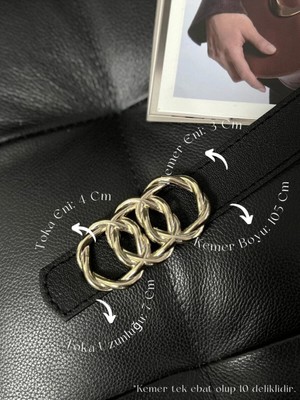 Fiori Birleşik Halka Tokalı Leopar Kadın Pantolon Kemeri, Ceket Kemeri, Elbise Kemeri, Gömlek Kemeri