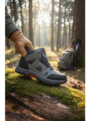 Enoch Erkek Kürklü Su Geçirmez Outdoor Trekking ve Doğa Yürüyüş Botu