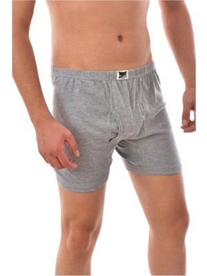 Tutku Erkek Gri Paçalı Boxer Çok Renkli Desenli Standart Beden 6 Adet Paket