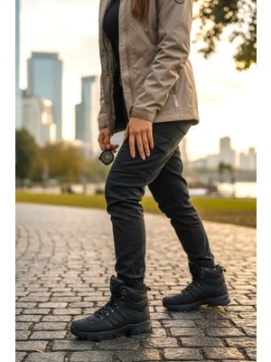 Enoch Erkek Siyah Waterproof Yüksek Bilekli Outdoor Trekking ve Şehir Botu