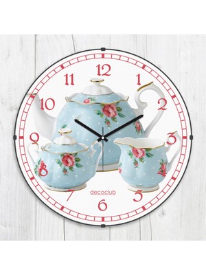 PremiumPort Şık 35X35 cm Dekoratif Bombeli Cam Duvar Saati, Modern Tasarım