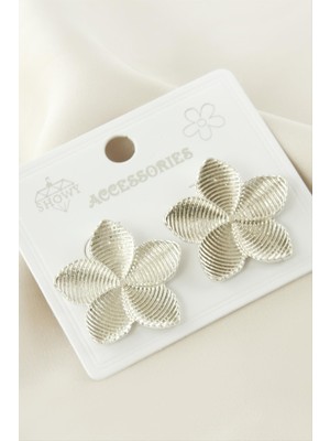 Die Grup Çiçek Metal Küpe