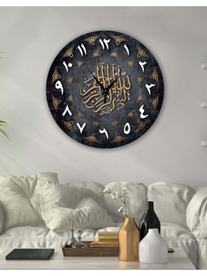 PremiumPort Şık Retro Tasarımlı 35X35 cm Duvar Saati, Modern Dekorasyon Için Harika