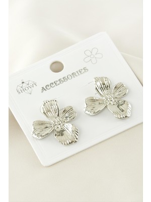 Die Grup Çiçek Metal Küpe