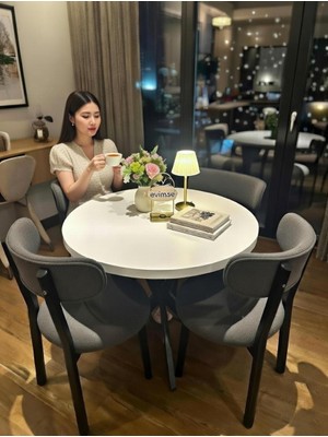 Evimse 4 Kişilik Mutfak Masa Sandalye Takımı Teddypro