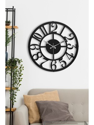 PremiumPort 41 cm Metal Saniye Sessiz Mekanizma Dekoratif Duvar Saati