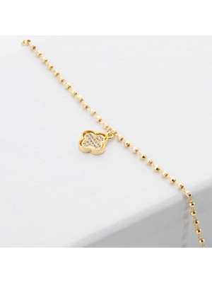Zuum Premium Seri Zirkon Taşlı 14K Marka Bileklik