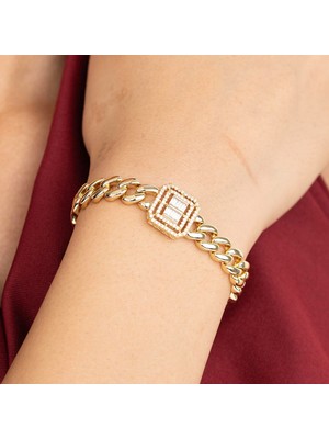 Xuping Xupıng Premium Seri Zirkon Taşlı 14K Bileklik