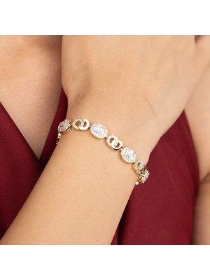 Xuping Xupıng Özel Seri 14K Zirkon Taşlı Tasarım Bileklik