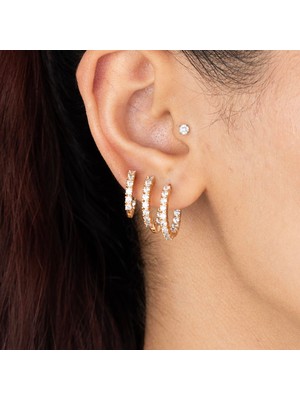 XUPING ÖZEL SERİ 3 LÜ SET HALKA ÇELİK KÜPE