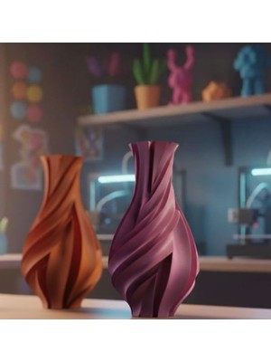 3D Boyuthane Akış Zarafeti – Dekoratif Vazo