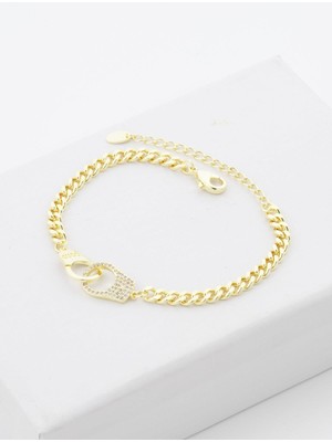 Zuum Premium Seri 14K Kilit Detay Zincir Bileklik