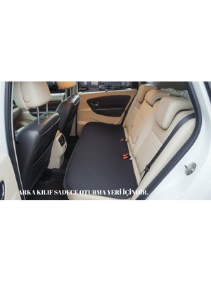 Trakmats Peugeot 206 2005-2006-2007-2008-2009-2010 Oto Koltuk Kılıfı, 3lü Set, Araba Koltuk Kilimi, Su Geçirmez,leke Tutmaz,pamuklu Yüzey,terletmez,pamuklu Oto Kilim Siyah