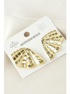 İlkyaz Fashion Çiçek Metal Küpe