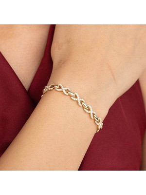 Xuping Xupıng Özel Seri 14K Tasarım Zincir Bileklik