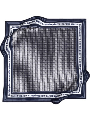 Pierre Cardin Logo Desenli Ipek Krep Saten Eşarp