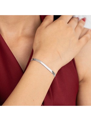 Xuping Xupıng Gümüş Renk Italyan Zincir Bileklik