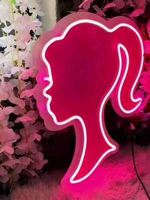 Kamer Neon LED Işıklı Barbie 40 cm