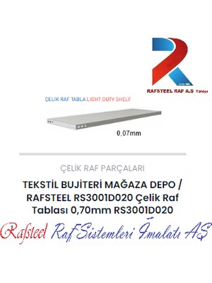 Depolama Çelik Raf Tablası