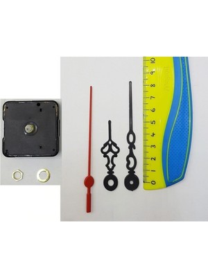 PremiumPort Sessiz Duvar Saati Mekanizması, Akrep Yelkovan ve Saniye Askılı Motor